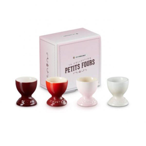 Set de 4 coquetiers Petits Fours en céramique