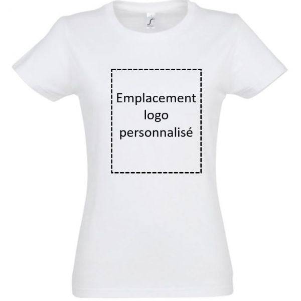 25 T-shirts femmes blancs personnalisés
