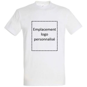 25 T-shirts hommes blancs personnalisés