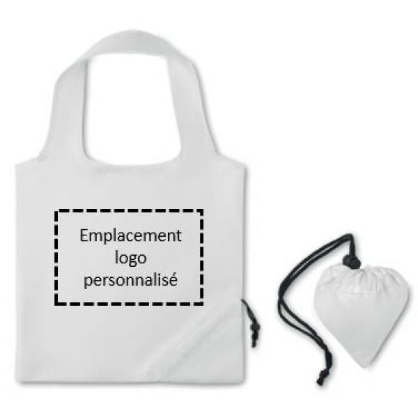 50 Sacs shopping pliables personnalisés