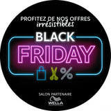 1 autocollant de vitrine personnalisé 20 x 20 cm BLACK FRIDAY ROND