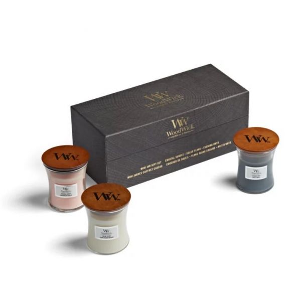 Coffret Cadeau Floral 3 Mini bougies Jarres