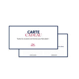 Lot de 50 cartes cadeaux recto/verso 21x10 cm