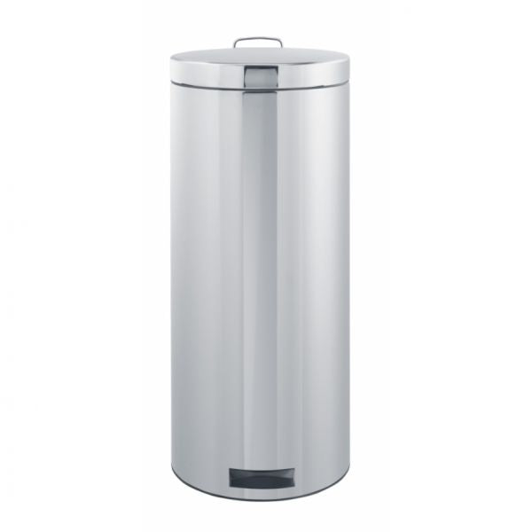 Poubelle Comfort bin ronde 30l acier brillant
