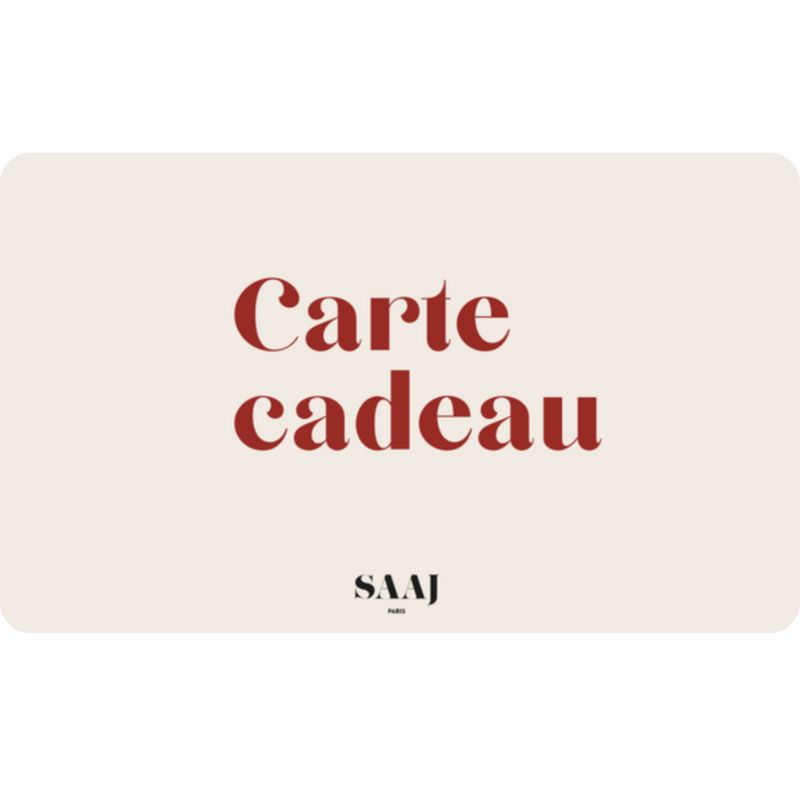Carte cadeau SAAJ Paris