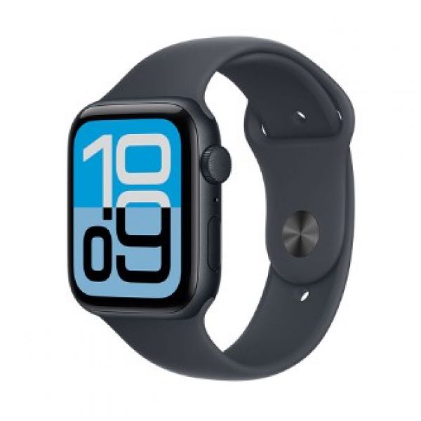 Apple Watch SE 3 GPS, Boîtier alu minuit de 40 mm, Bracelet Sport minuit - S/M
