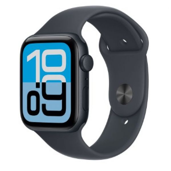 Apple Watch SE 3 GPS + Cell, Boîtier alu minuit 44 mm, Bracelet Sport minuit - M/L