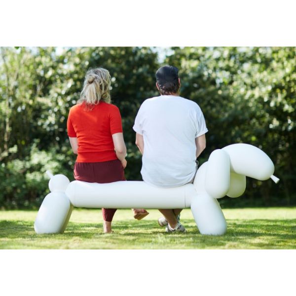Attackle Banc de jardin, Blanc