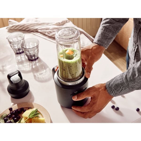 Blender portable sans fil avec batterie noir mat - Kitchenaid go