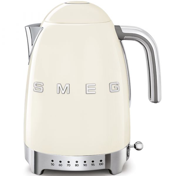Bouilloire thermostatée 1.7 Litres Année 50 Crème Smeg