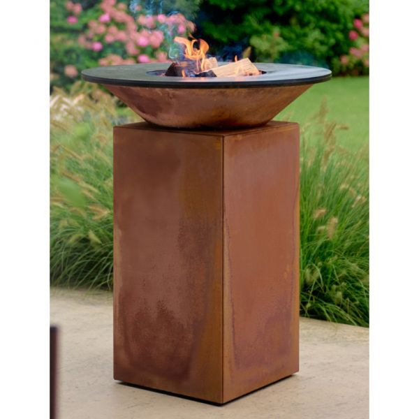 Brasero Ofyr 75 Corten livré avec une grille