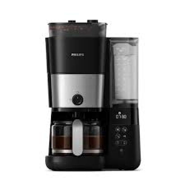 Cafetière filtre avec broyeur intégré