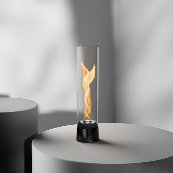 Cheminée de table noire émaillée SPIN Air 900
