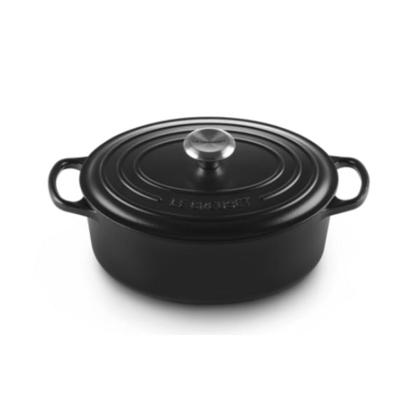 Cocotte ovale en Fonte Émaillée 27cm Noir Le Creuset