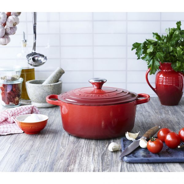 Cocotte ronde 18 cm rouge