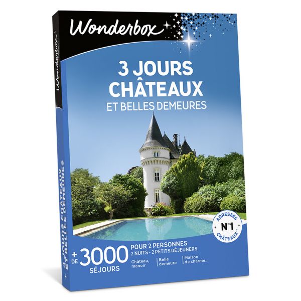 Coffret cadeaux 3 jours châteaux et belles demeures