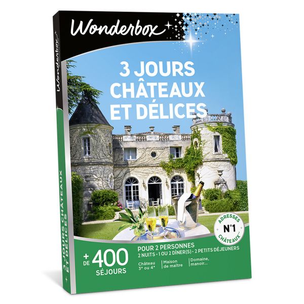 Coffret cadeaux 3 jours châteaux et délices