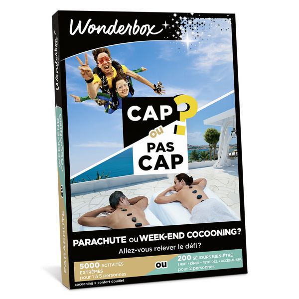 Coffret cadeaux CAP OU PAS CAP - Parachute ou week-end cocooning ?