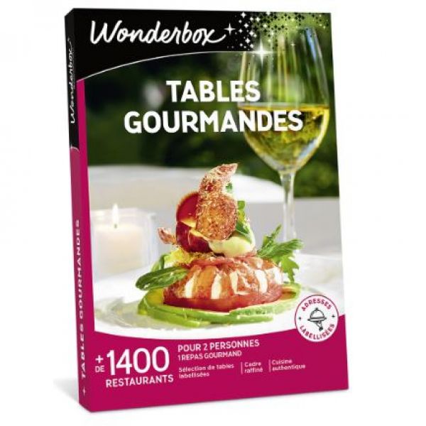 Coffret cadeaux TABLES GOURMANDES