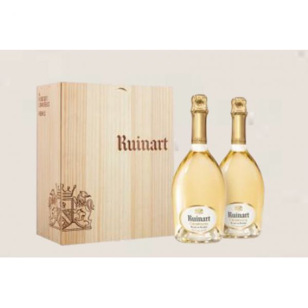 Coffret de 2 bouteilles de Ruinart blanc de blanc