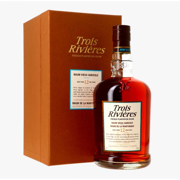 Coffret Rhum Trois Rivières 0.70L, 12 ans d&