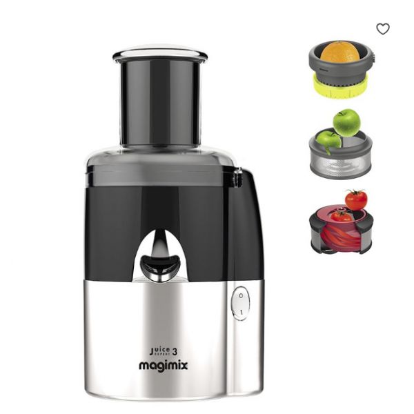 Extracteur de jus 3 en 1 JUICE EXPERT 3 noir/chrome mat Magimix