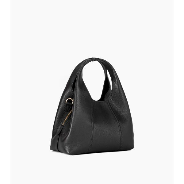 Juliette petit sac à main en cuir grainé NOIR