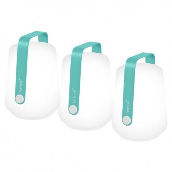 Lampes Balad H12 lot de 3 Bleu lagune