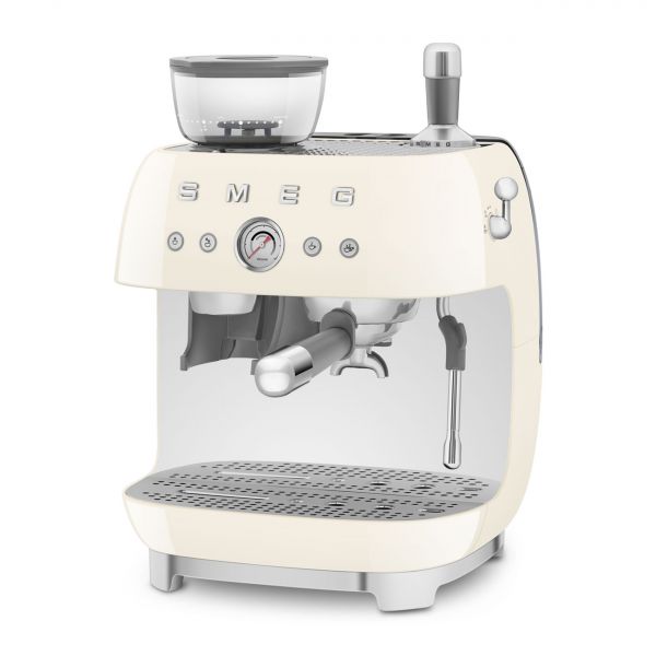 Machine expresso combinée avec broyeur Année 50 - Crème Smeg