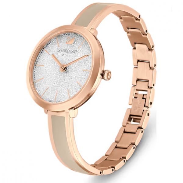 Montre Crystalline Delight Finition or rose