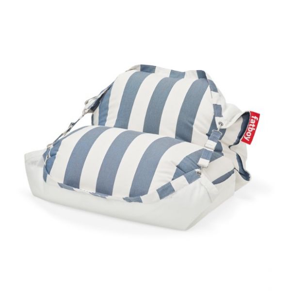 Original Floatzac Pouf Fatboy flottant, Stripe Ocean Blue