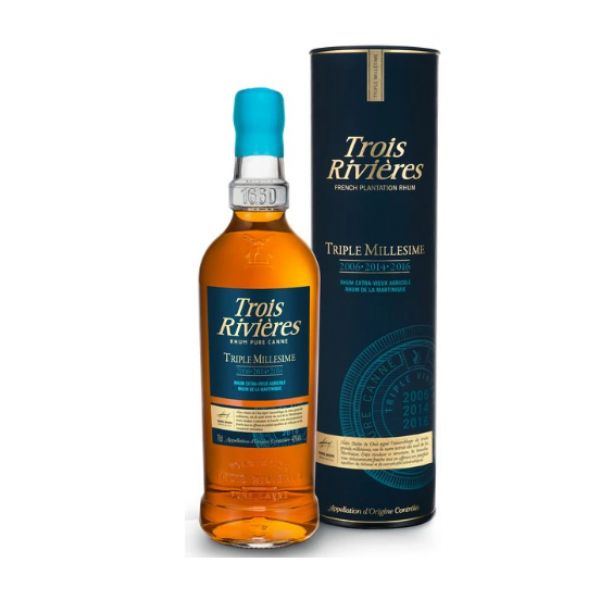 Rhum Trois Rivières Triple 0.70L Millésime 2006 2014 2016