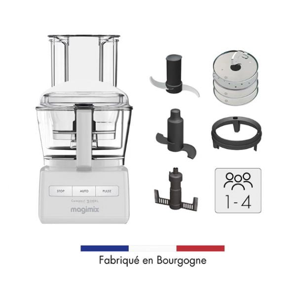 Robot culinaire multifonctions Compact 3200xl Blanc Magimix