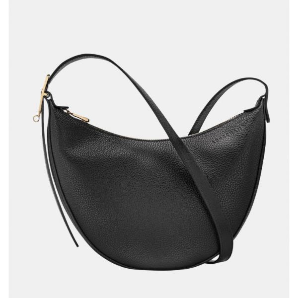 Sac bandoulière S Le Foulonné Cuir - Noir