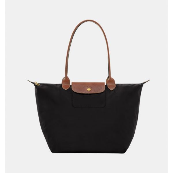 Sac cabas L Le Pliage Original Toile recyclée - Noir