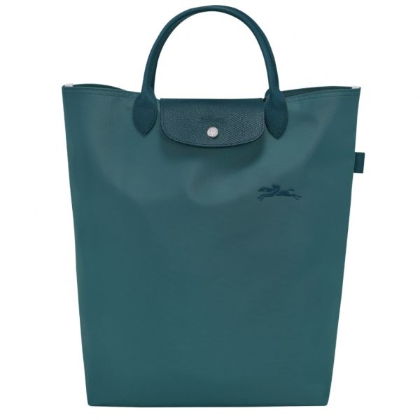 Sac cabas M Le Pliage Green Toile - Paon - Longchamp