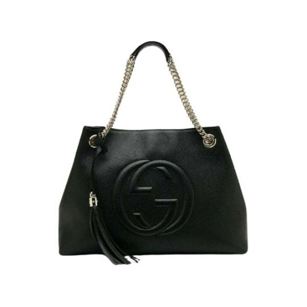 Sac épaule cuir grainé noir