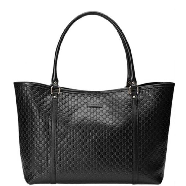 Sac fourre tout en cuir noir