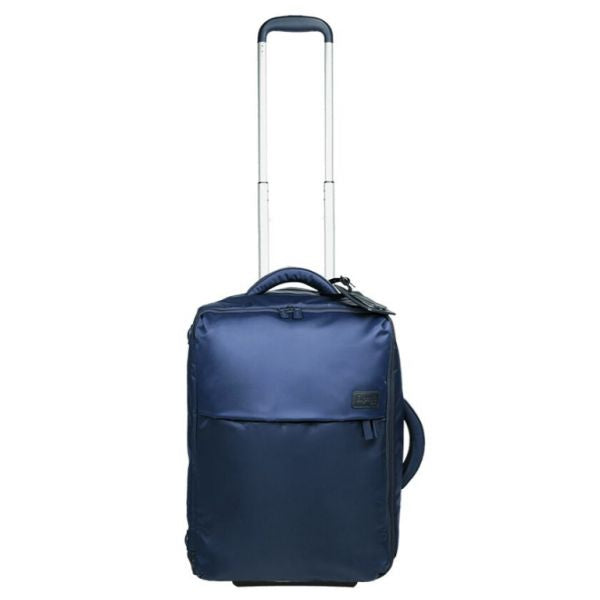 Valise 2 roues 55 cm Pliable Bleu Marine Lipault
