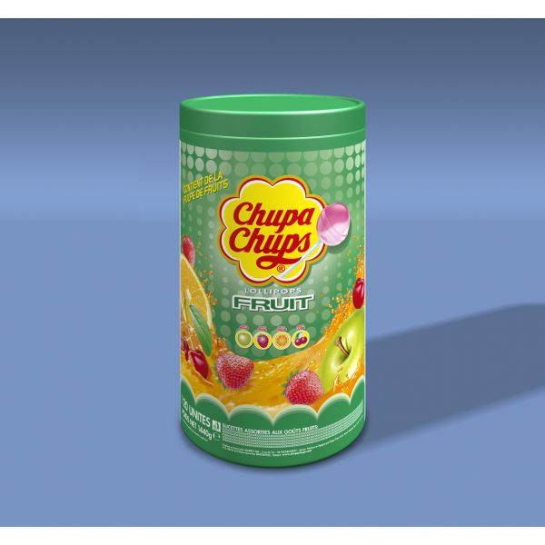 TUBO DE 100 CHUPA CHUPS FRUITS