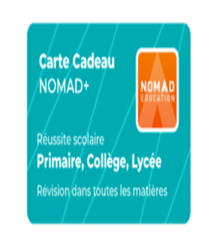 Carte cadeau NOMAD Education