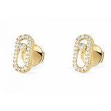 Boucles d oreilles Messika Move Uno en or jaune et diamants