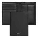 Porte-cartes Flap avec porte-monnaie Classic Grained Black