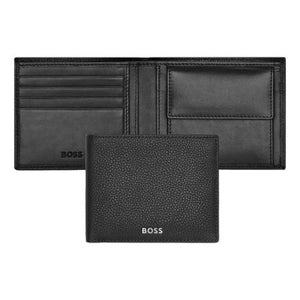 Portefeuille porte-monnaie Classic Grained Black