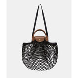 Sac filet L Le pliage filet Toile - Noir