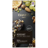 Tablette gourmande noir 72% mendiant