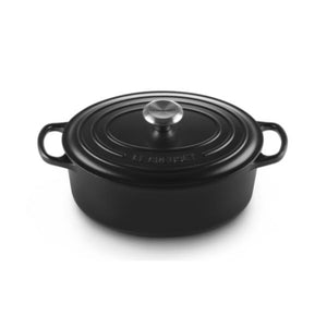 Cocotte ovale en Fonte Émaillée 27cm Noir Le Creuset