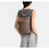 Sac à dos M Le Foulonné Cuir - Taupe