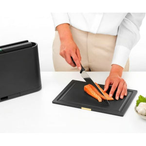 Set planches à découper 4 pièces et support, TASTY+ - Dark Grey