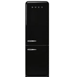 Réfrigérateur Combiné Noir Esthétique Années 50